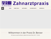 Tablet Screenshot of dr-benzer.de